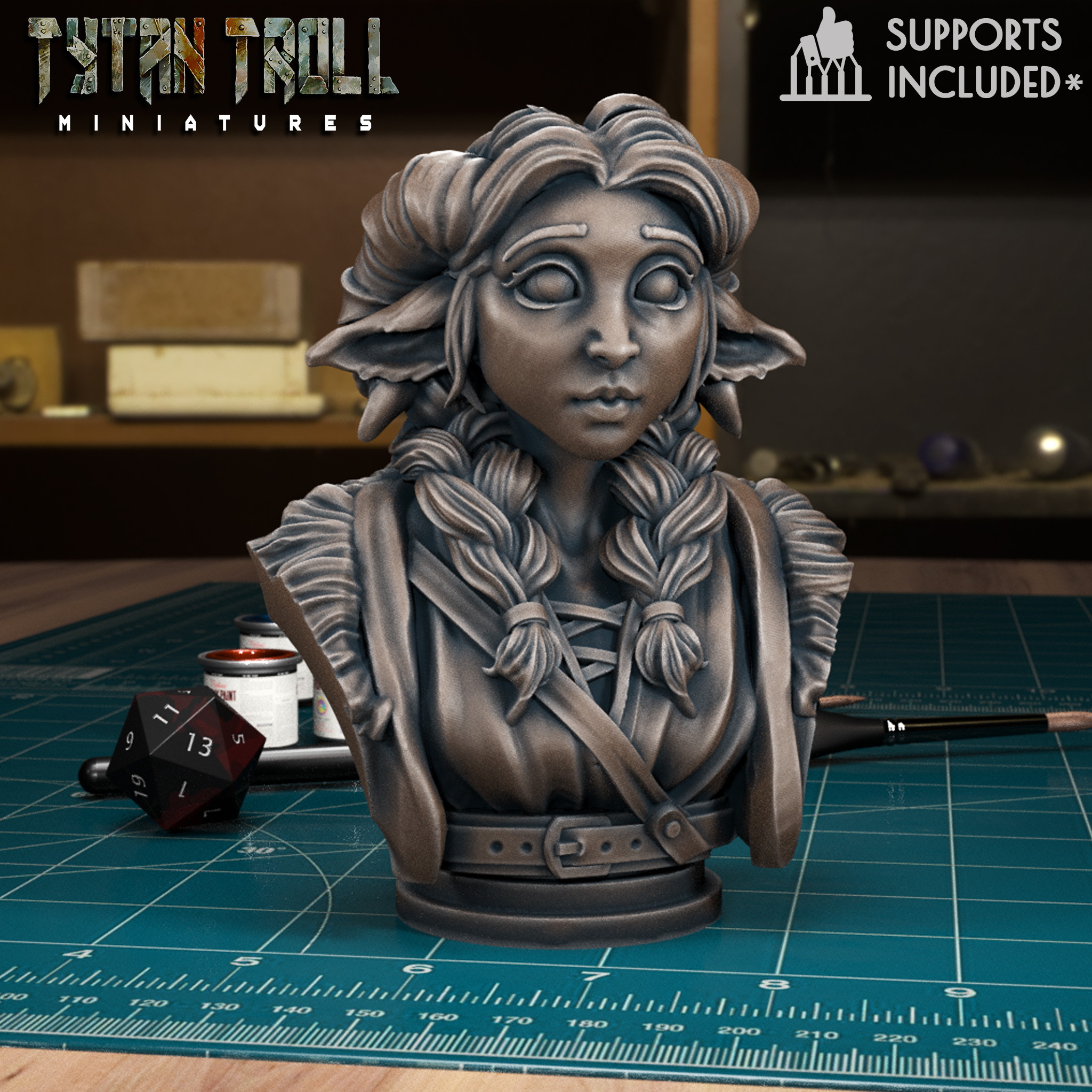 Cute Firbolg Bust [Pre-Supported]